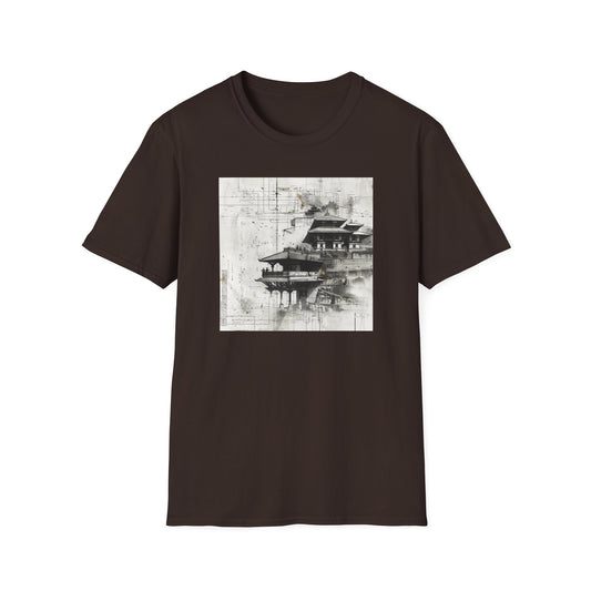 Abstract Temple Softstyle T-Shirt