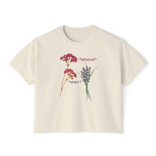 Phulko Aankhama Women's Boxy Tee