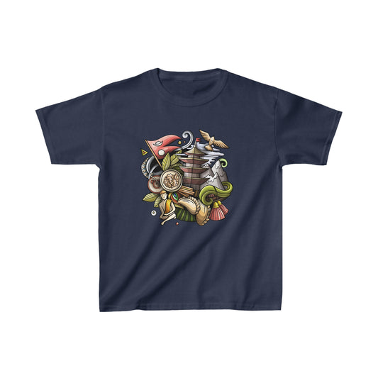 Nepal symbols Kids Heavy Cotton™ Tee