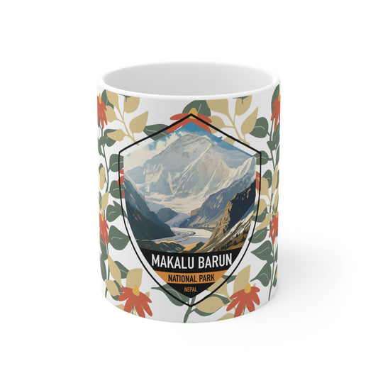 Makalu Barun NP White Ceramic Mug, 11oz