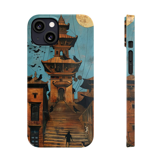 Abstract Temple Slim Phone Cases