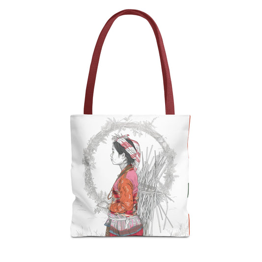 Lady Portrait Tote Bag