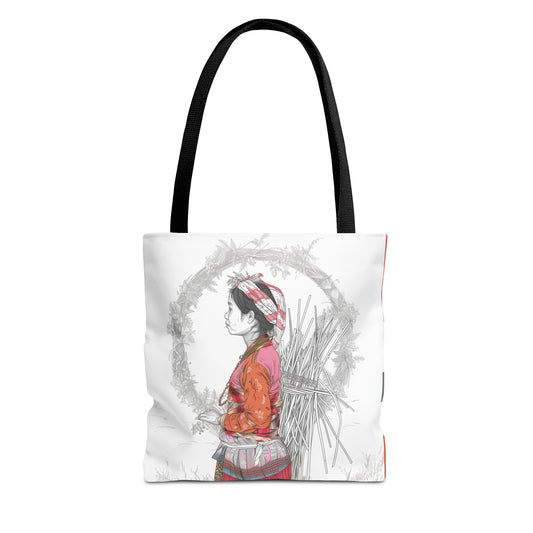 Lady Portrait Tote Bag