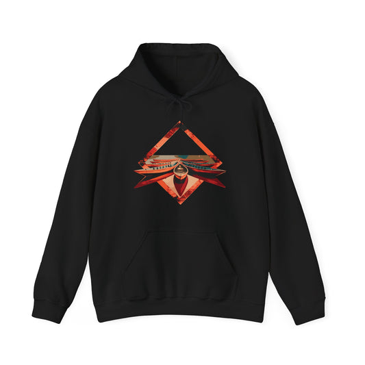 Boats on Fewa Heavy Blend™ Hooded Sweatshirt