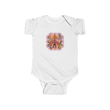 Cartoon Temples Infant Fine Jersey Bodysuit