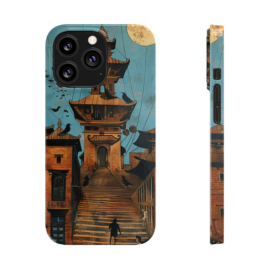 Abstract Temple Slim Phone Cases