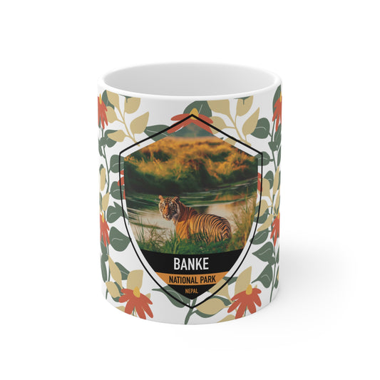 Banke NP White Ceramic Mug, 11oz
