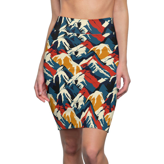 Mountains Women's Pencil Skirt