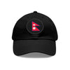 Nepal Hat with Leather Patch (Round)