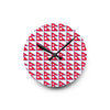 Nepal flag Acrylic Wall Clock